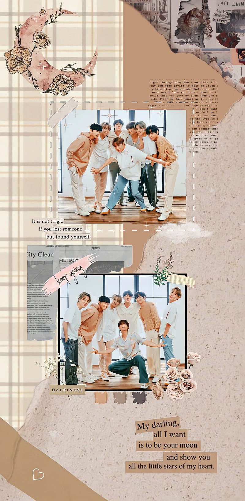 BTS , aesthetic, kpop, lockscreen, vintage, HD phone wallpaper