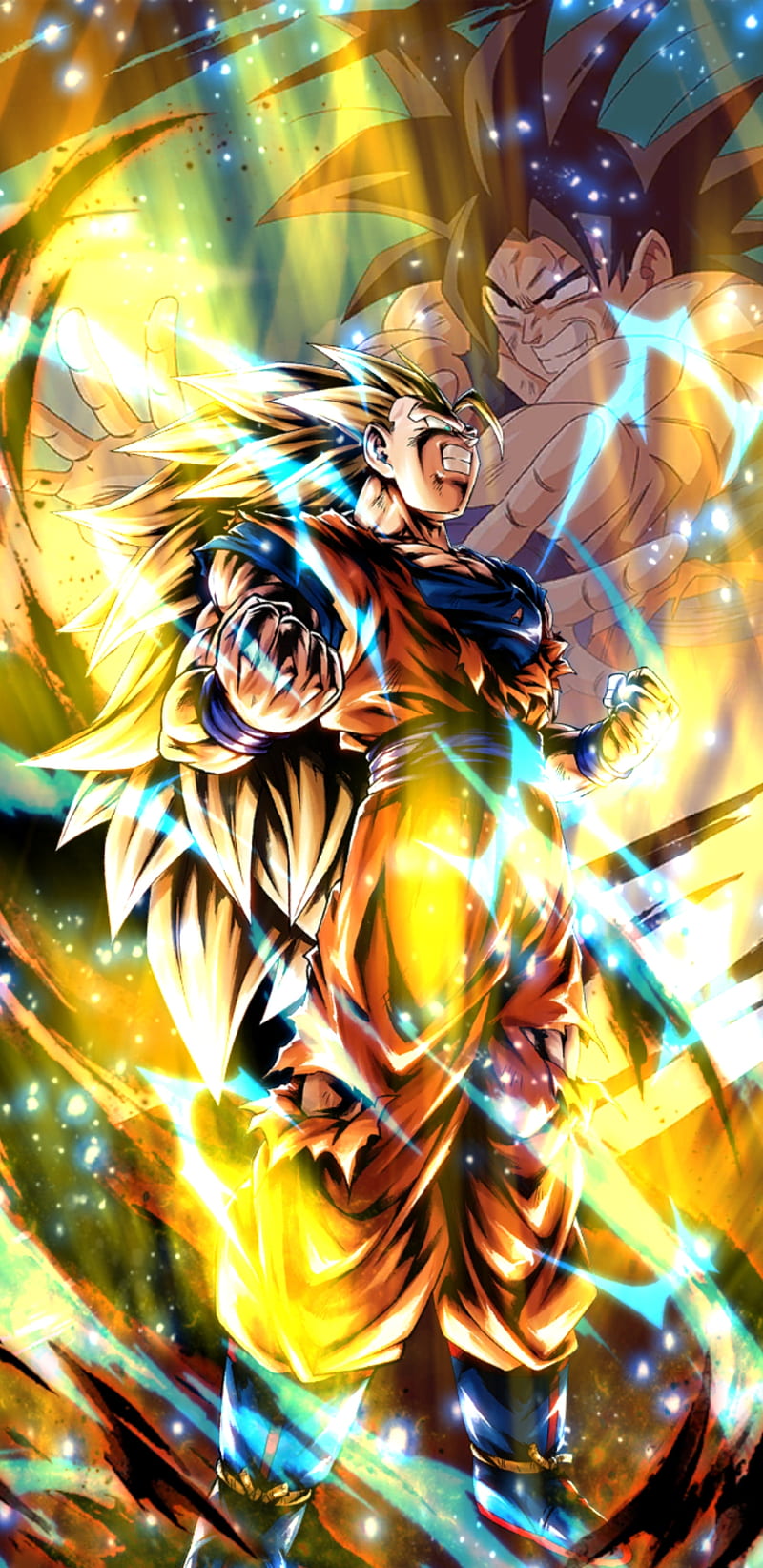 SSJ3 Goku, ball, dragon, legends, HD phone wallpaper