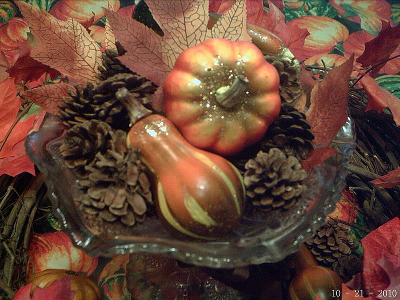 Halloween Table Art, tabletop, halloween, pumpkin, thanksgiving, HD wallpaper