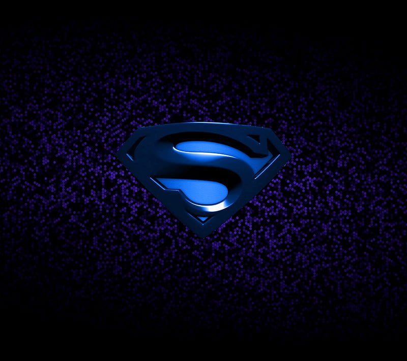 superman, blue, logo, HD wallpaper