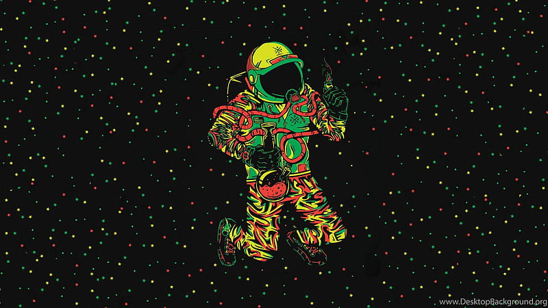 Astronaut Bong Cannabis, HD wallpaper