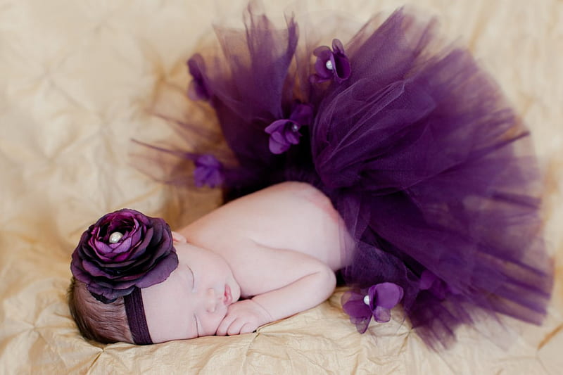 Sleep tight ,little one, newborne, purple, baby, purple baby, HD wallpaper