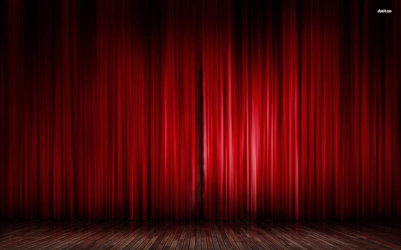Red stage curtain, red, stage, floor, surtain, HD wallpaper | Peakpx