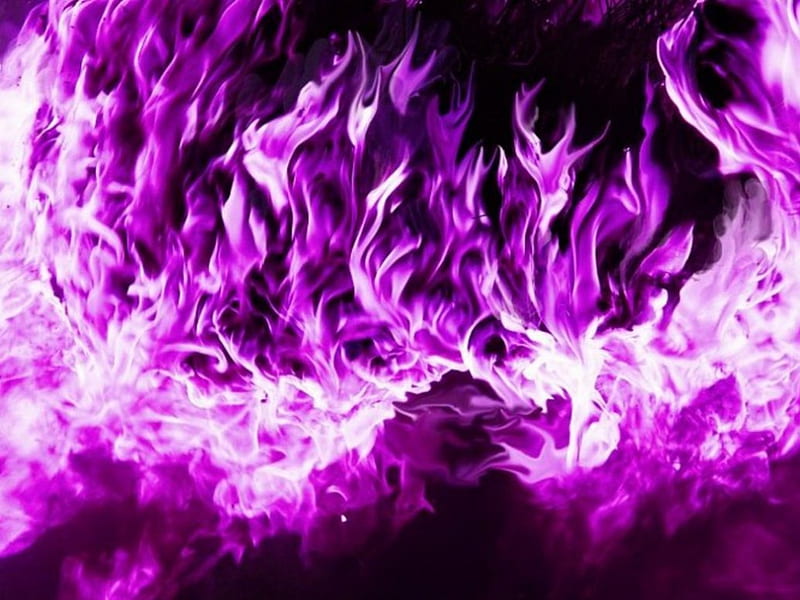 Violet Fire, wonderful, nice, bonito, flaming violet, HD wallpaper