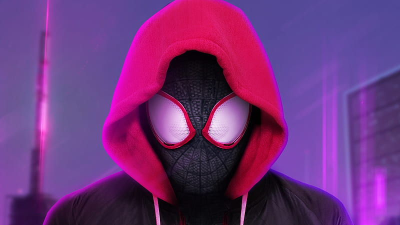 Spider-Man Into the Spider-Verse Dark Ultra, Movies, Spider-Man, Superhero,  Hood, HD wallpaper | Peakpx