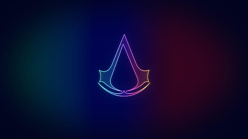 Assassins Creed Neo Logo , assassins-creed-origins, assassins-creed, games, xbox-games, ps-games, pc-games, 2020-games, neon, minimalism, minimalist, HD wallpaper