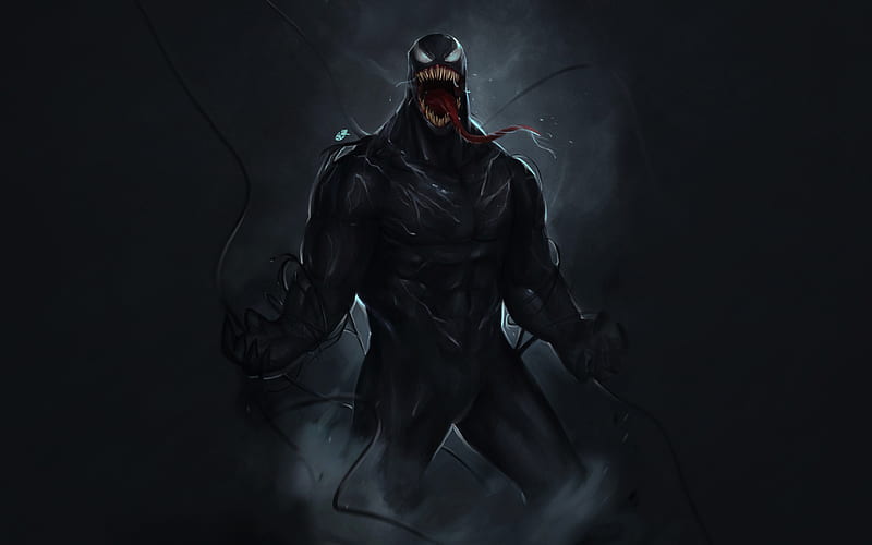 Venom Dark 4K Wallpaper For PC