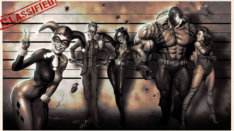 Batman, Joker, Catwoman, Comics, Harley Quinn, Poison Ivy, Bane (Dc Comics), HD wallpaper