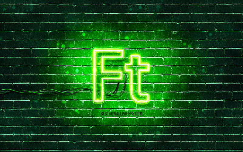 Hungarian forint neon icon green background, currency, neon symbols ...