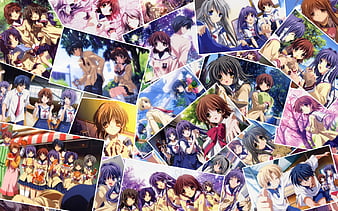 Memories of Clanned, pretty, blush, scne, unifrom, anime, sad anime, long  hair, HD wallpaper | Peakpx