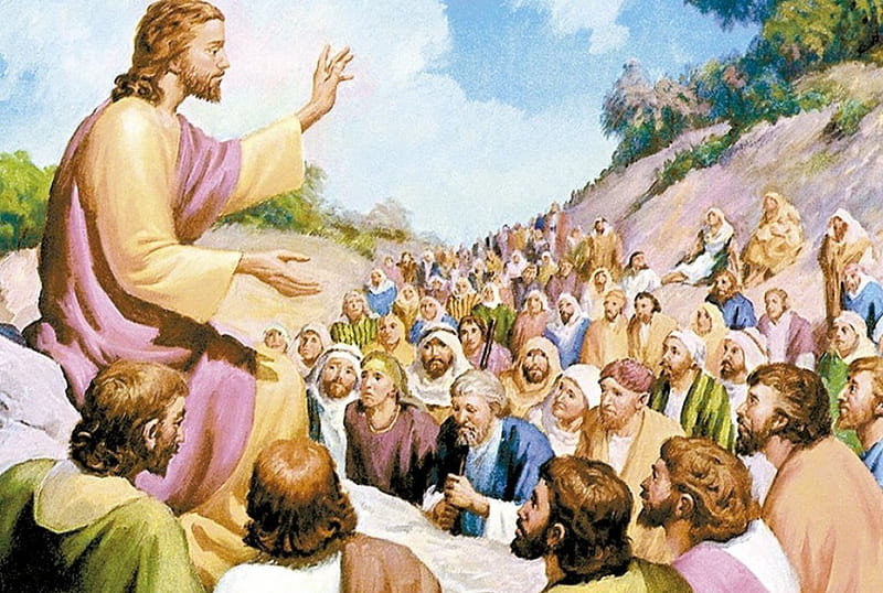 Jesus preaching, christ, jesus, gospel, god, HD wallpaper