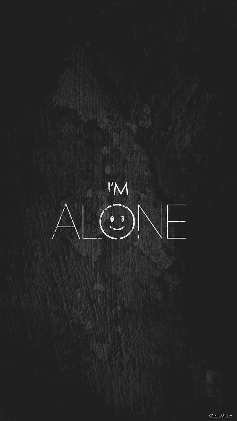 I am Alone, alone, broken, emoji, love, sad, senti, you, HD phone wallpaper