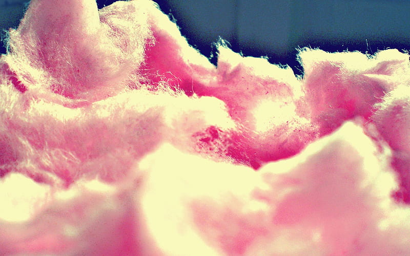 Cotton Candy, candy, pink, cotton, sweet, HD wallpaper