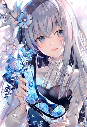 Download Anime Girls Pfp Blue Eyes Wallpaper