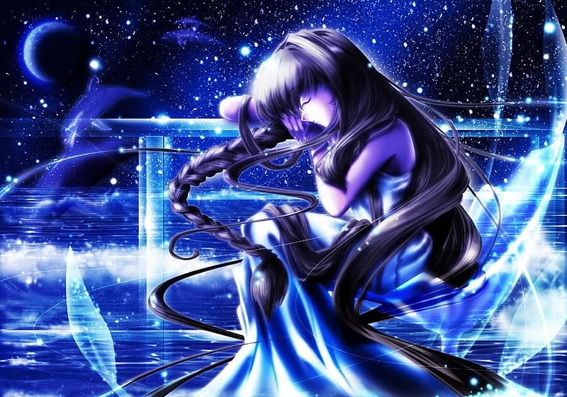 Premium AI Image | Guardian of Cosmic Energy An Epic Manga Anime Pop  Profile Picture with Glowing Waves and Hidef Deta