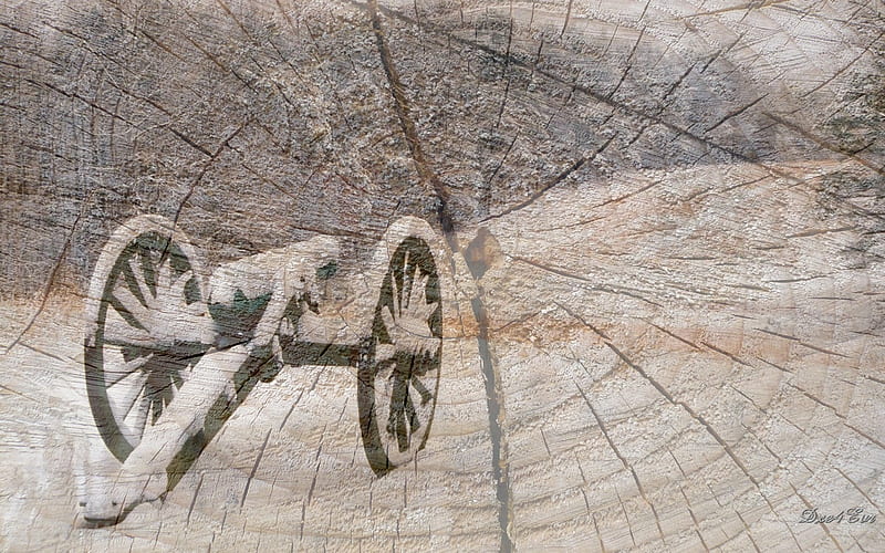 Confederate Cannon on Wood Chopping Block, , snow, civil war, cannon, rebel, wood, winter, HD wallpaper