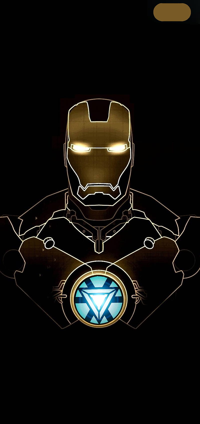 IronMan Gold s10, iron man, marvel, HD phone wallpaper