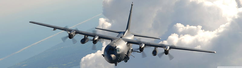 Lockheed C-130 Hercules, Military, Aircraft, Sky, C-130, Hercules, HD wallpaper