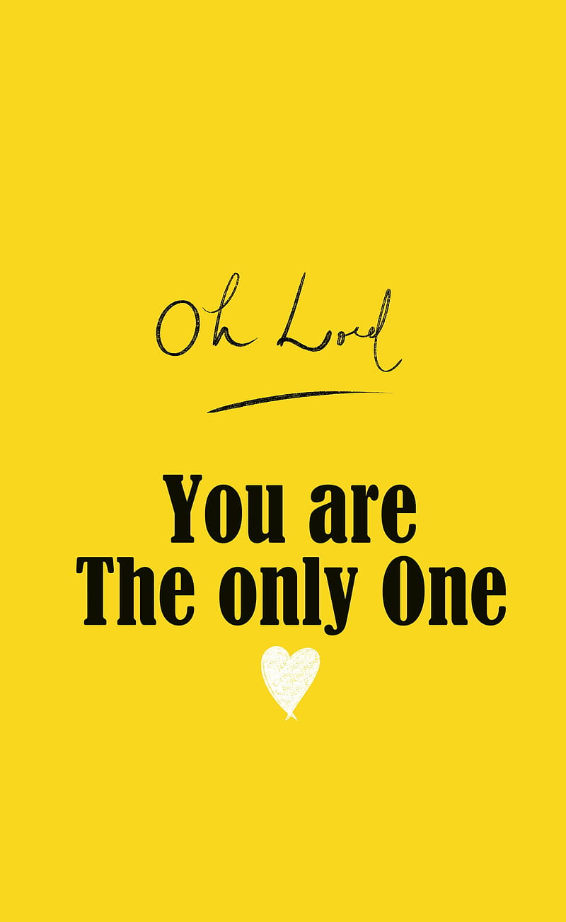 The only one, god, jesus, love, faith, believe, positive, yellow, HD phone wallpaper
