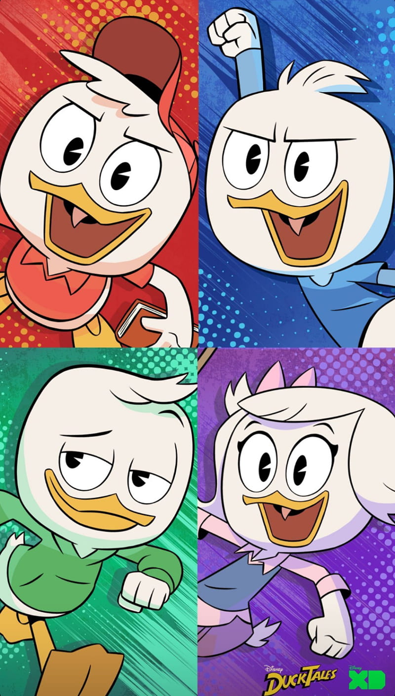 Ducktales 2017, dewey duck, family, huey duck, louie duck, webby  vanderquack, HD phone wallpaper | Peakpx