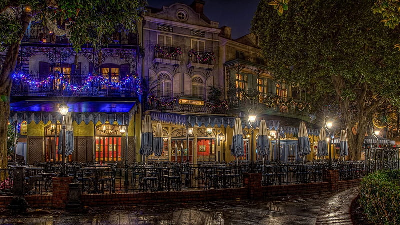 New Orleans, cafe, city, orleans, square, new, HD wallpaper