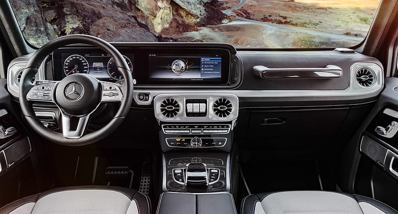 2019 Mercedes G Class Interior, mercedes-g-class, mercedes-benz, mercedes, carros, suv, 2019-cars, interior, HD wallpaper