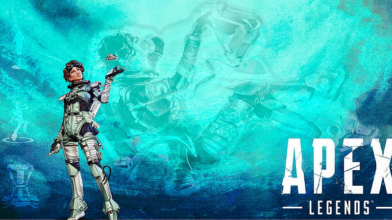 Horizon Blue Background Apex Legends, HD wallpaper