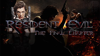 RESIDENT EVIL THE FINAL CHAPTER MOVIE film POSTER Milla Jovovich 2016  horror htf