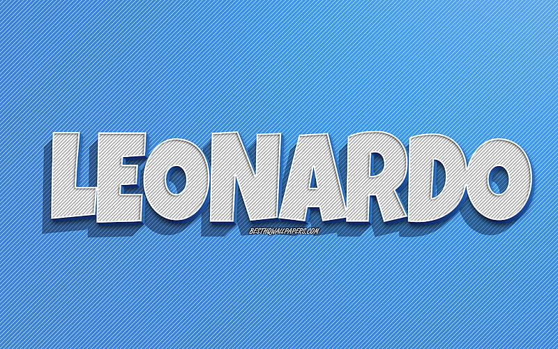 leonardo-blue-lines-background-with-names-leonardo-name-male-names