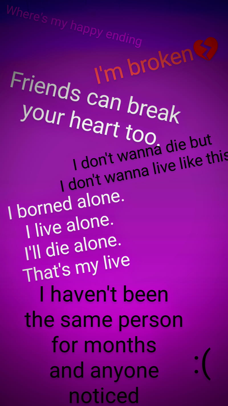 Sad and broken quotes
