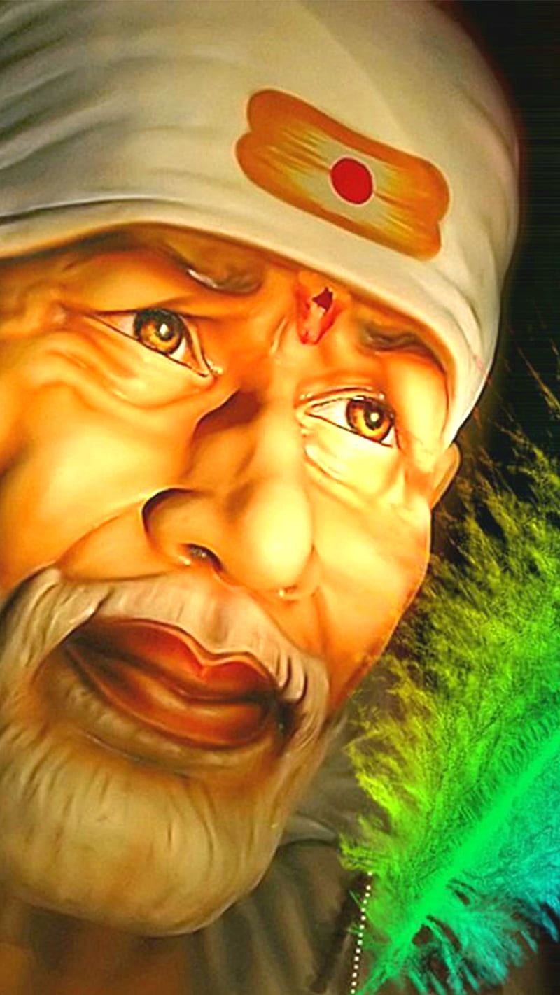 Sai Baba Face, sai baba, shirdi, riligious, devotional, HD phone ...