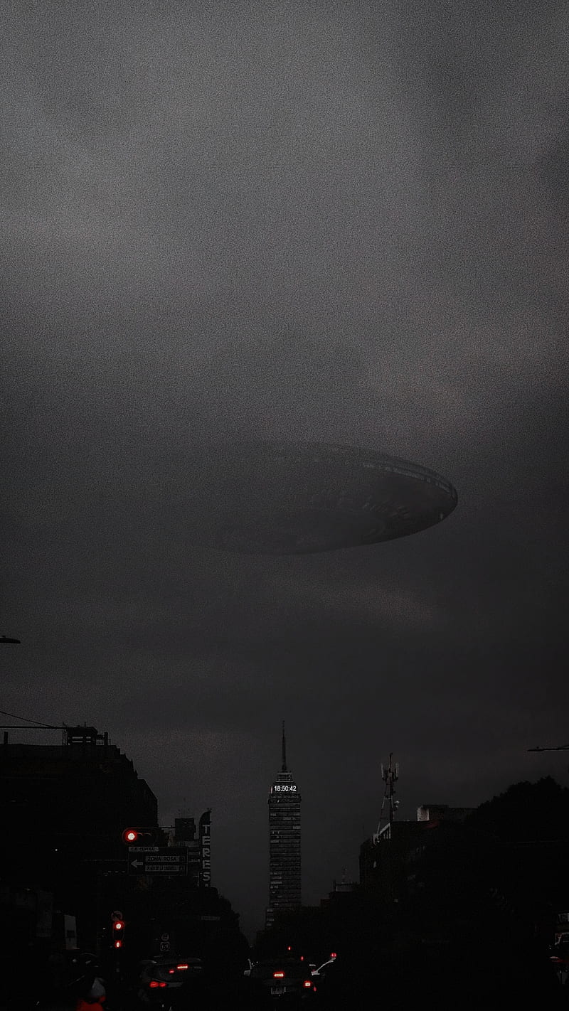 Ovni cdmx, sky, nave, city, nature, cielo, ciudad, independence day, space, ufo, HD phone wallpaper