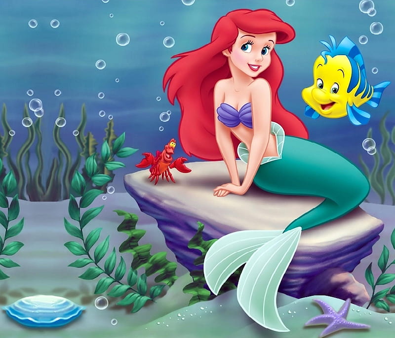 The Little Mermaid, cartoons, HD wallpaper