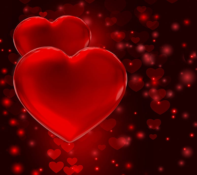 Valentine Hearts, heart, love, red, valentine, HD wallpaper | Peakpx