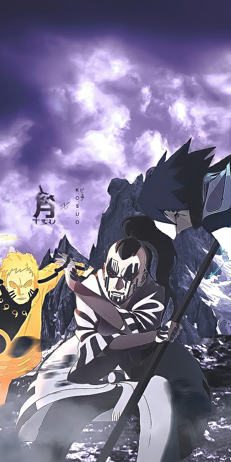 Naruto and Sasuke vs Jigen  Boruto: Naruto Next Generations 