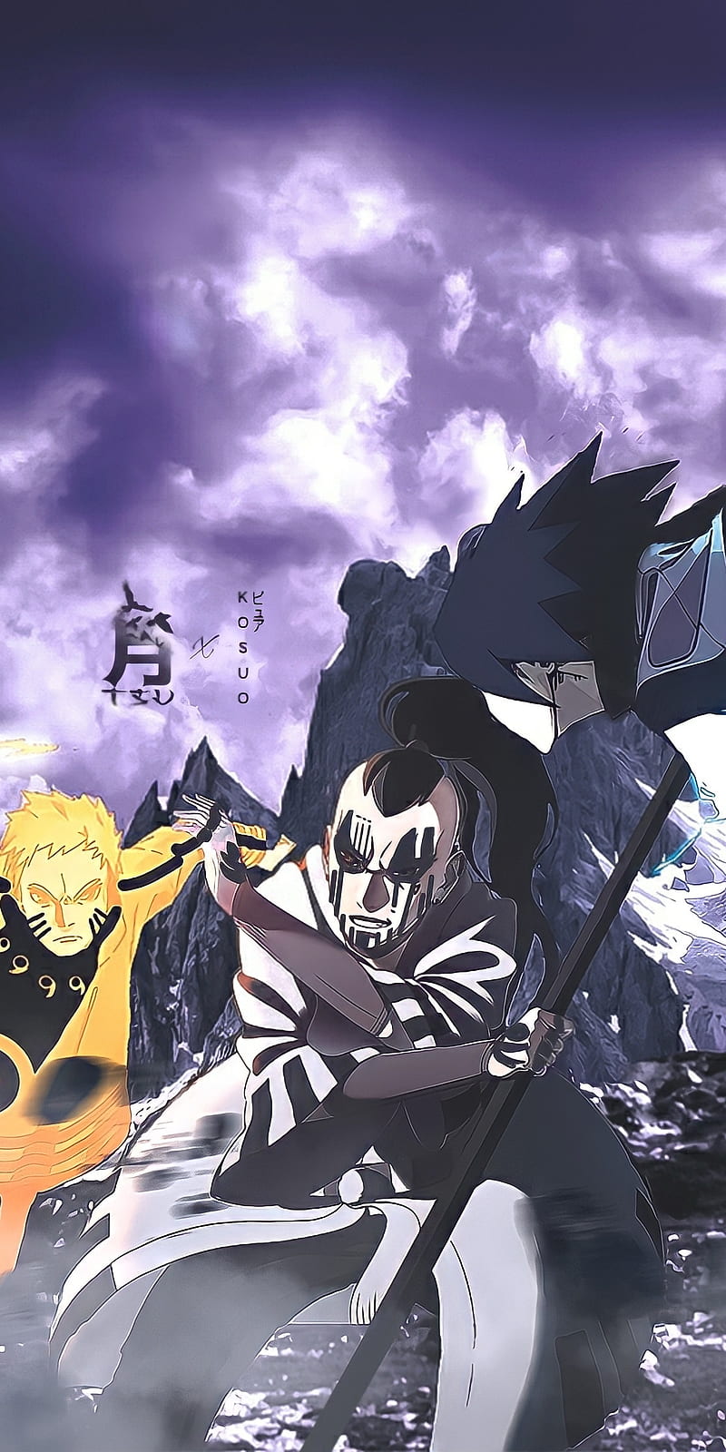 Sasu&Naru vs Jigen, Naruto Uzumaki, Boruto next generation, Karma, NaruSasu, Sasuke Uchiha, Otsutsuki, HD phone wallpaper