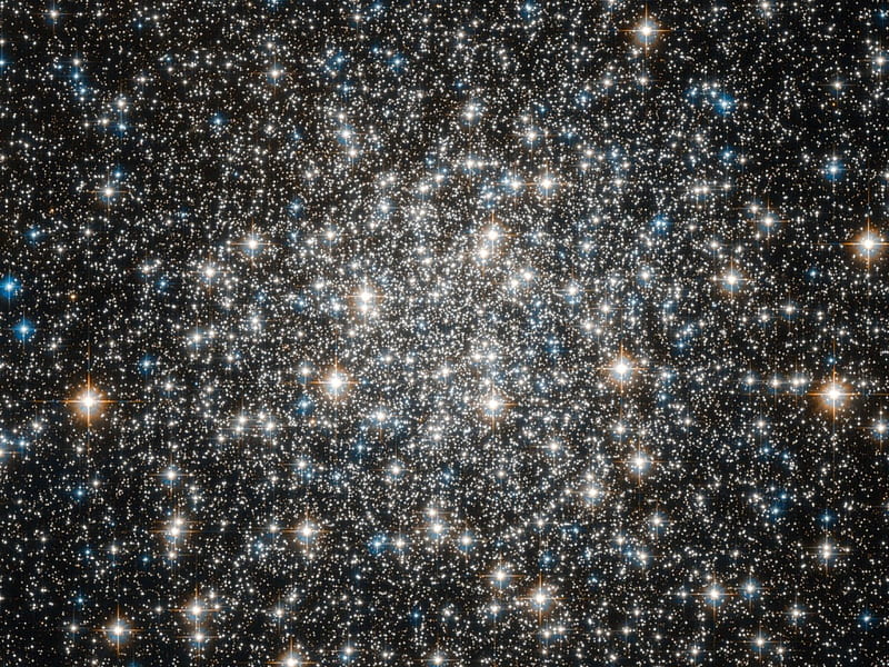Globular Cluster, stars, nature, sky, cluster, HD wallpaper