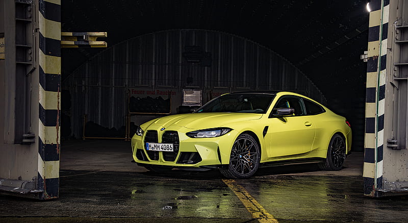 2021 Bmw M4 Competition Coupe Color Sao Paulo Yellow Front Three Quarter Hd Wallpaper Peakpx
