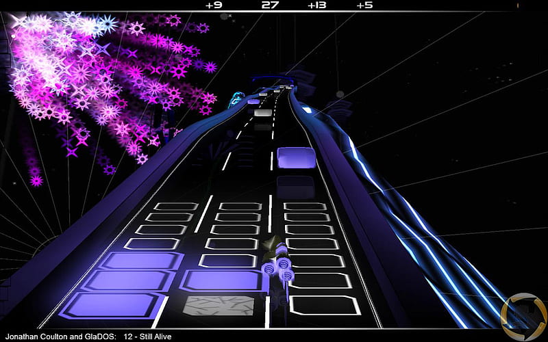 audiosurf, game, colors, racer, music, HD wallpaper