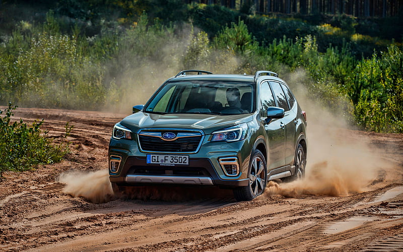 Subaru Forester dust, 2019 cars, offroad, SUVs, new Forester, japanese cars, 2019 Subaru Forester, Subaru, HD wallpaper