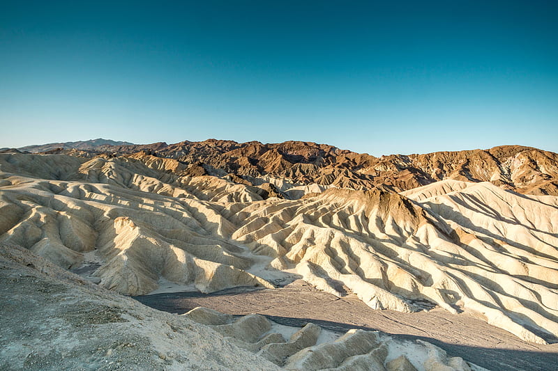 desert, mountains, landscape, relief, mountain range, HD wallpaper