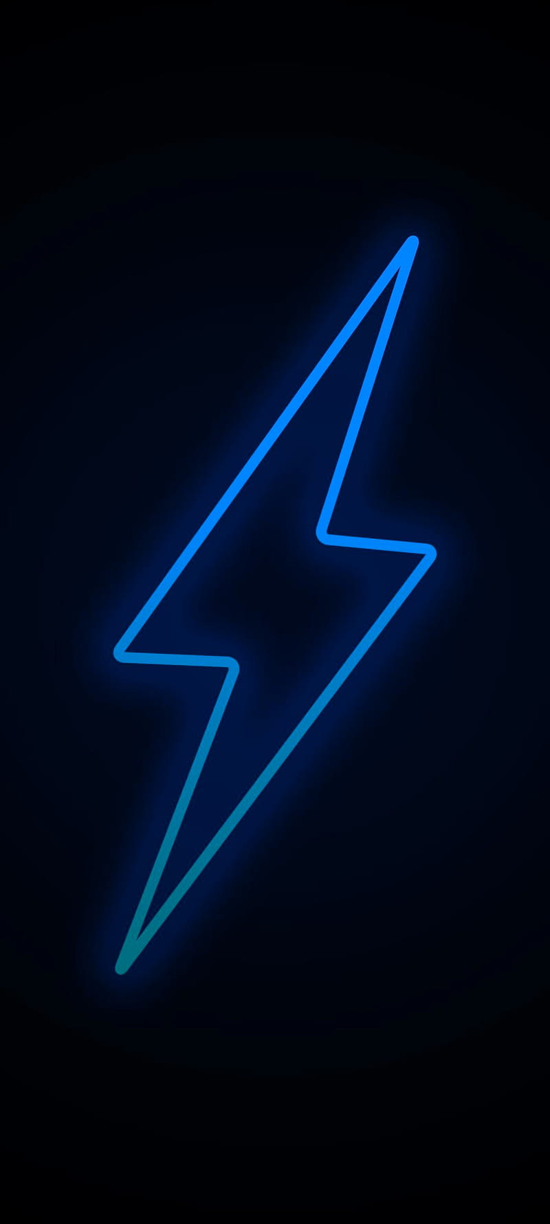 Blue Lightning, blue, desenho, minimal, neon, HD phone wallpaper | Peakpx