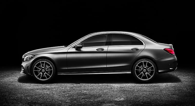 2019 Mercedes-Benz C-Class Sedan AMG-Line (Color: Platinum White Pearl/Black) - Side , car, HD wallpaper