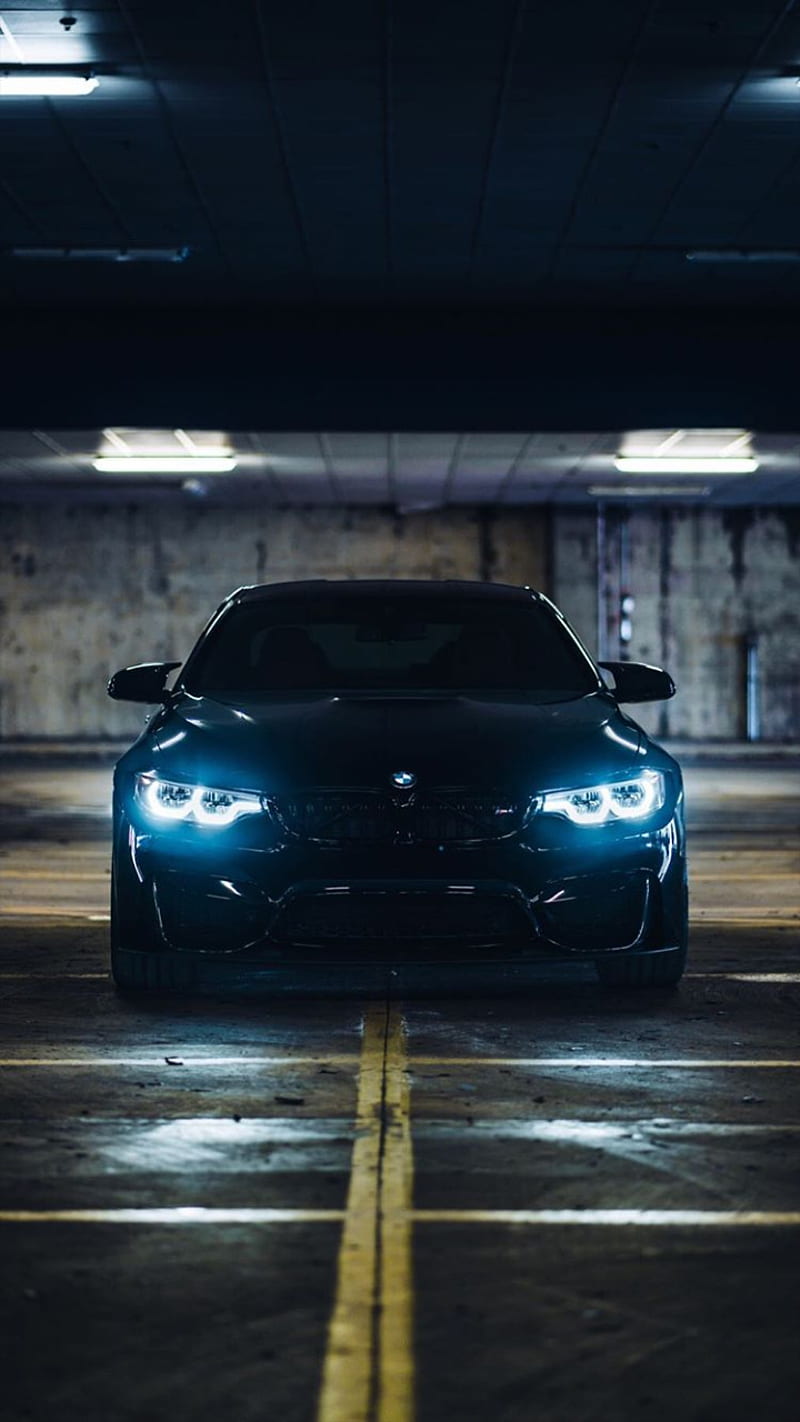 BMW M4, bmwm4, black, driving, super, car, bimmer, HD phone wallpaper