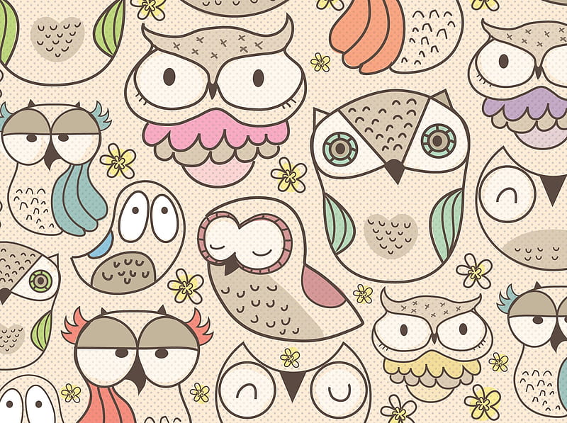 Owl, cool, cute, girly, owls, pastel, pretty, sweet, HD wallpaper | Peakpx