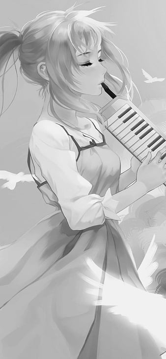 Download imagens Shigatsu wa Kimi no Uso, Kaori Miyazono, Mentira em abril,  retrato, personagem principal, mangá japonês, personagens de anime monitor  com uma resolução 2880x1800. Papéis de parede