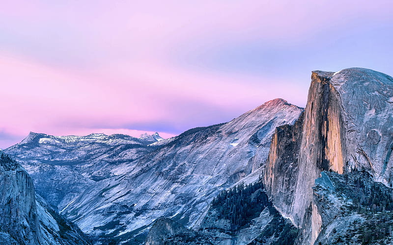 Half Dome, USA, National Park, bonito, graphy, California, wide screen, nature, Yosemite National, scenery, landscape, HD wallpaper