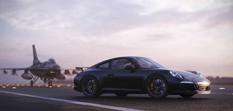 Porsche, Car, Porsche 911, Vehicles, Black Car, Porsche 911 Carrera T, HD wallpaper