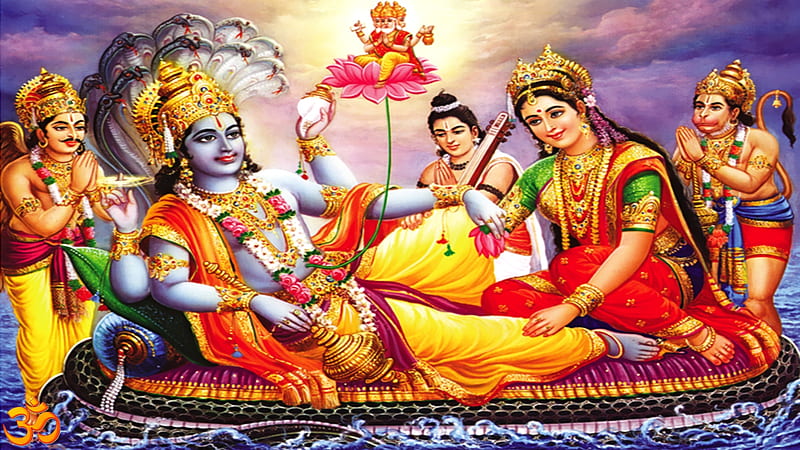 Lord Vishnu_, caring, hinduism, devotee, loving, god, HD wallpaper