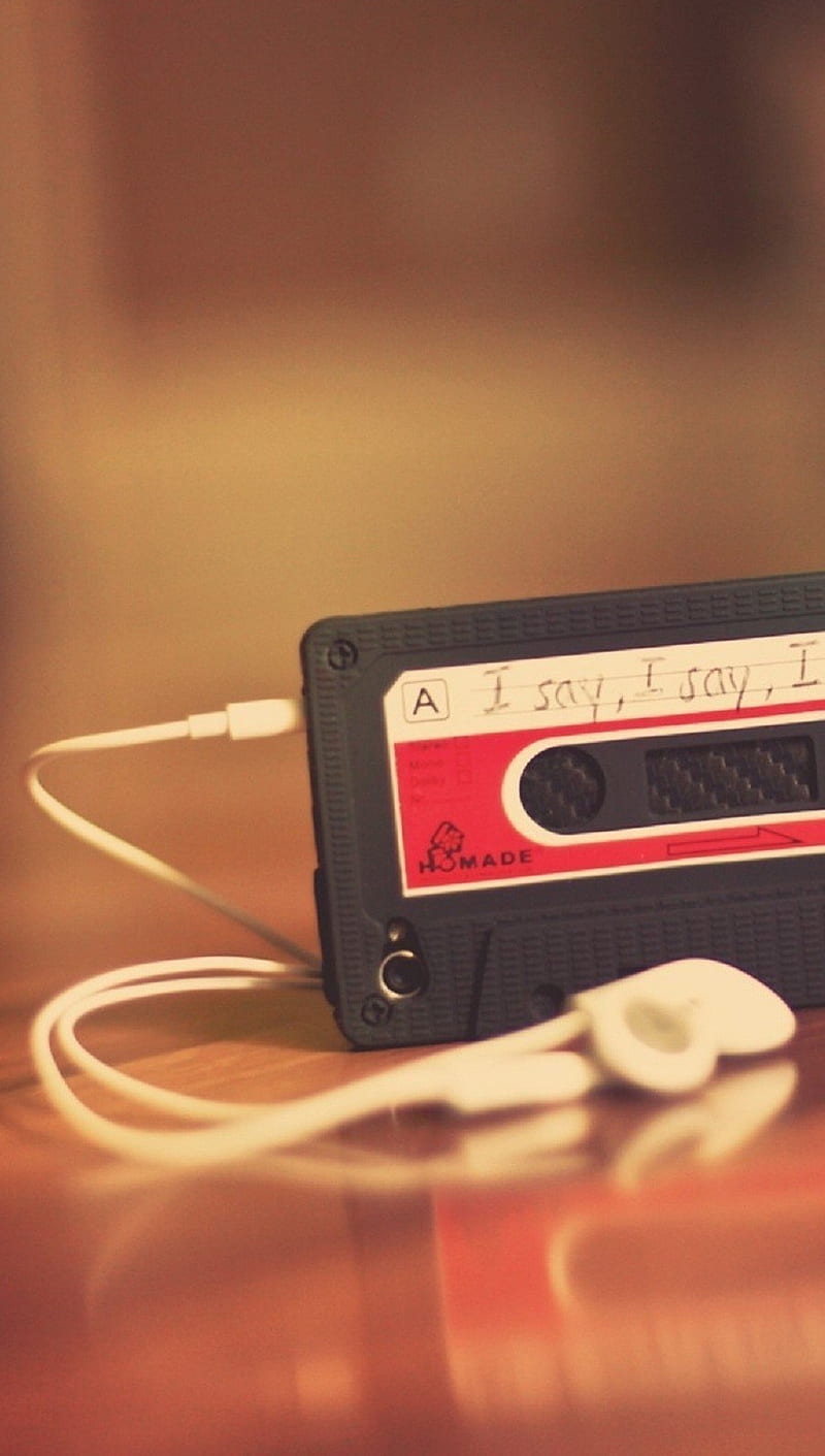 Cassette Headphones, mood, music, player, HD phone wallpaper